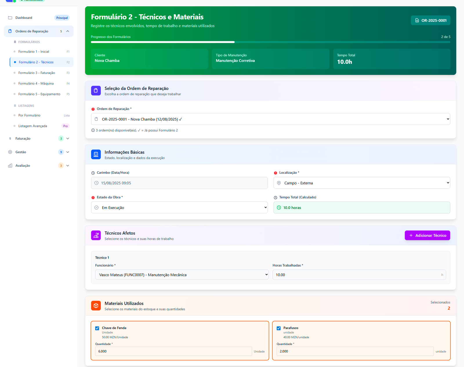 SYMMTech - Sistema de Gestão de Ordens de Reparação